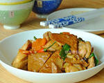 菜脯豆干烧鸡