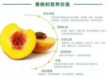 黄桃的营养价值和营养含量...