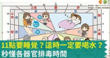 到11点要睡觉一定要喝水...