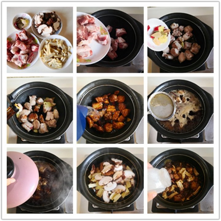 冬补不如吃【香菇腐竹炖排骨】炖一锅滋补又解馋4