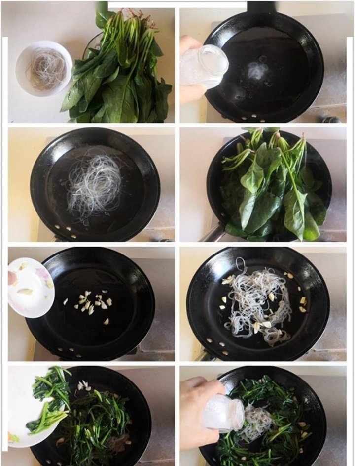 【菠菜炒粉丝】减脂明目又鲜美便宜4