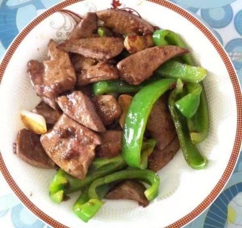 青椒炒猪肝怎么做好吃-青...