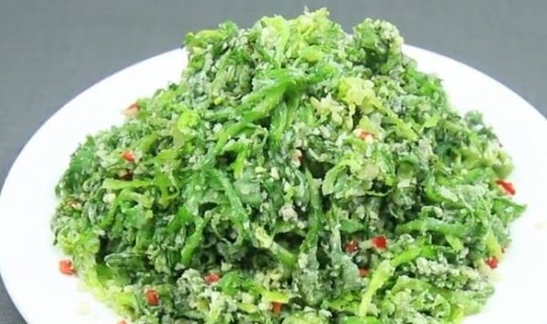 蒸苦菊怎么蒸才不粘在一起-蒸苦菊的做法5