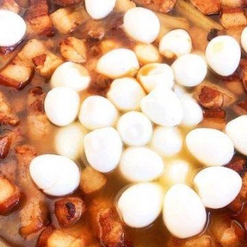 肉烧鹌鹑蛋怎么烧-五花肉烧鹌鹑蛋做法11