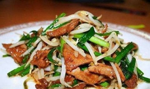 吃什么瘦身-韭菜炒猪肝的...